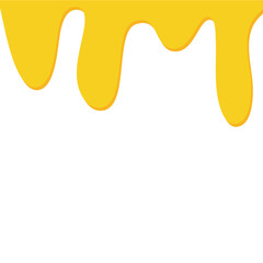 Sweet melted honey droplets illustration 