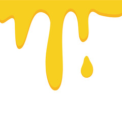 Sweet melted honey droplets illustration 