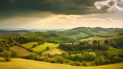 Countryside in Tuscany Italy