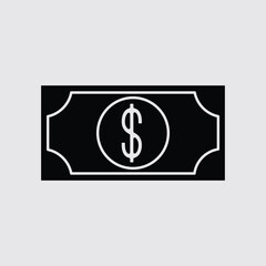 Money or dollar line icon, outline vector sign, linear style pictogram isolated on white. Symbol, logo illustration.