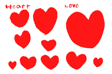 手描きハートセット