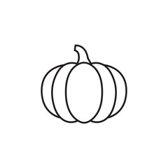 Pumpkin line icon, vegetables logo vector