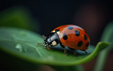 ladybug on a leaf