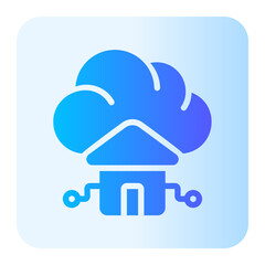 smart home gradient icon