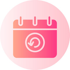 schedule gradient icon