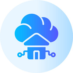 smart home gradient icon