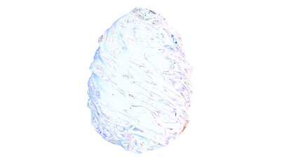 Glass egg 3d render - 595460755