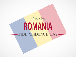 Independence day Romania, Vector background. National day.