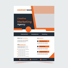 business marketing flyer, digital marketing agency flyer, creative marketing agency flayer design, vector, corporate business flyer template design, flayer design