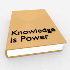 Knowledge is Power concept