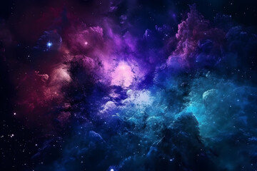 Huge Nebula and stars