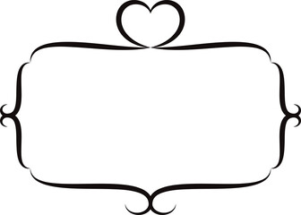 Smple line frame. Templates to decorate text. Greeting or wedding frame. Design element.