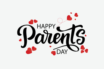 Parents day, vector illustration, flyer, banner, social media post, poster, typography, icons, colors, research, math, backdrop, Template for background - Powered by Adobe