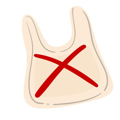 International Plastic Bag Free Day, No Plastic Bag Illustration 