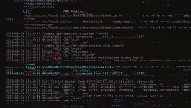 The code you enter crumbles on the screen of the old monitor.