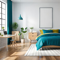 modern living room with sofa