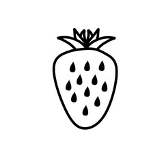 Organic Fruit Line Art