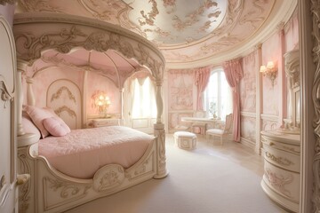  castle pincess bedroom   created by generative AI