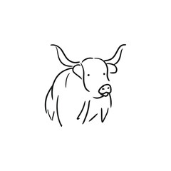 The Highland Cattle is a species of cow native to the Scottish Highlands and Scotland's Outer Hebrides island and has long horns and long hairy hair.