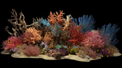 A collection of colorful corals