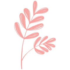 Hand Drawn Abstract Outline Flower