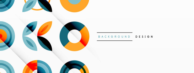 Vibrant and eye-catching vector background featuring a grid of colorful circles arranged in a patterned composition, perfect for modern and trendy designs