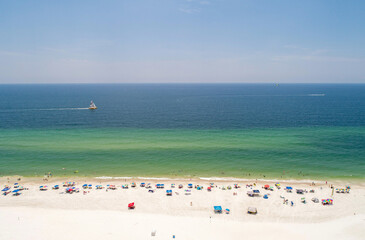 Aerial view of Gulf Shores, Alabama