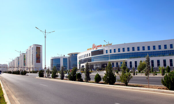 Ashgabat, Turkmenistan - August 20, 2022. Shopping center "Gul Zemin." Ashgabat capital of Turkmenistan.