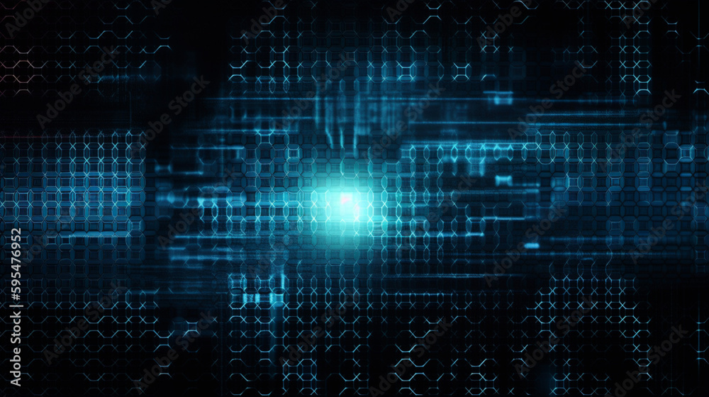 Wall mural abstract hi tech digital circuit electronic mainboard computer futuristic technology background, gen