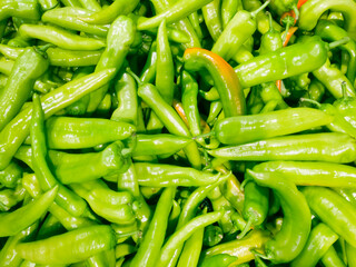 Fresh green peppers