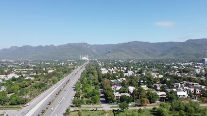 Aerial Footage of Centaurus Mall and Jinnah Avenue, Pakistan - Islamabad, 20th April 2023