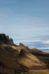 Quiraing, Isle of Skye, Scotland on spring time