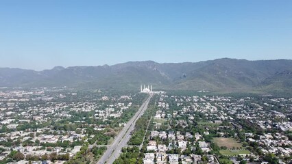 Aerial Footage of Centaurus Mall and Jinnah Avenue, Pakistan - Islamabad, 20th April 2023