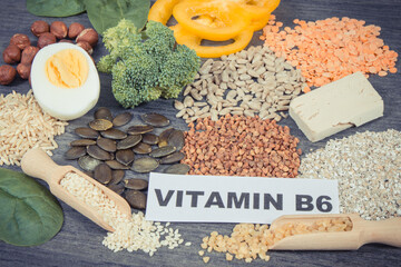 Various ingredients as source natural vitamin B6, minerals and fiber