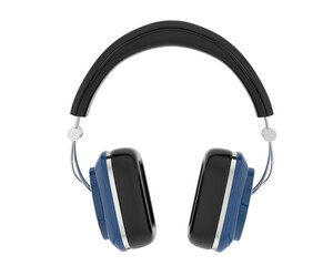 Headphones isolated on transparent background. 3d rendering - illustration