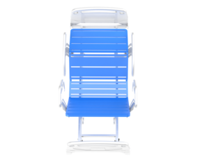 Hospital bed isolated on transparent background. 3d rendering - illustration