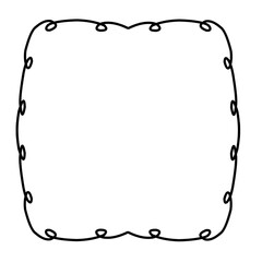 Doodle Curly Frame 