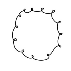 Doodle Curly Frame 