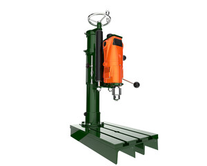 Micro drill isolated on transparent background. 3d rendering - illustration