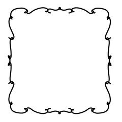 Doodle Curly Frame 