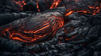 Fiery Depths: Exploring the Texture of Lava