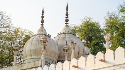 Red Fort also known as Lal Qila is located in New Delhi, India, UNESCO World Heritage Sites