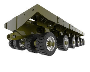 Mobile platform isolated on transparent background. 3d rendering - illustration