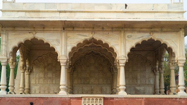 Red Fort also known as Lal Qila is located in New Delhi, India, UNESCO World Heritage Sites