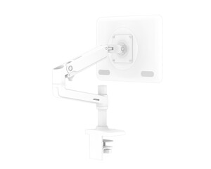 Monitor with arm isolated on transparent background. 3d rendering - illustration