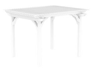 Pergola isolated on transparent background. 3d rendering - illustration