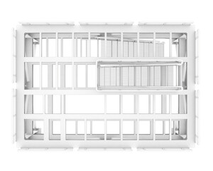 Platform isolated on transparent background. 3d rendering - illustration