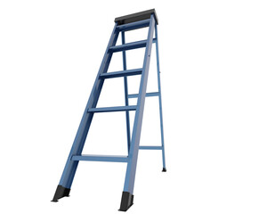 Ladder isolated on transparent background. 3d rendering - illustration