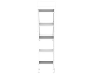 Ladder isolated on transparent background. 3d rendering - illustration