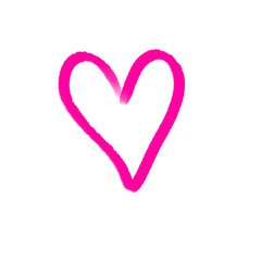 Pink love icon